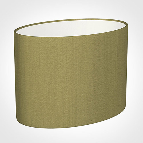 30cm Straight Oval Shade in Antique Gold Silk