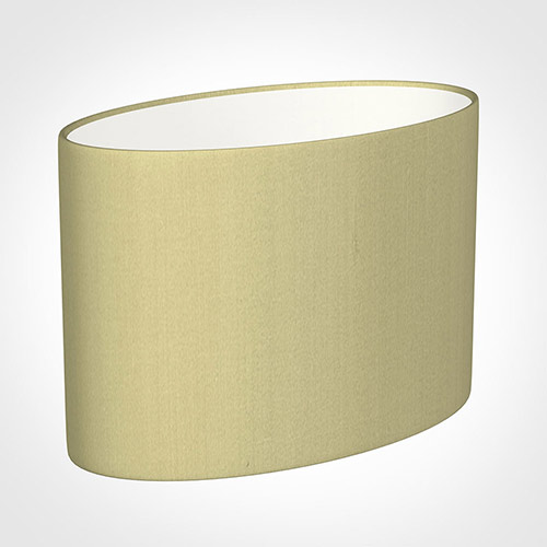35cm Straight Oval Shade in Wheat Faux Silk