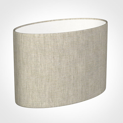 35cm Straight Oval Shade in Natural Isabelle