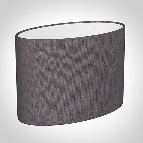 35cm Straight Oval in Heather Herringbone Lovat Tweed