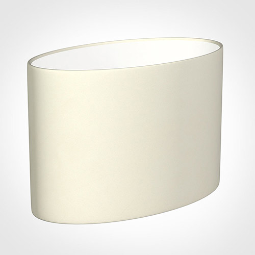 35cm Straight Oval Shade in Cream Satin