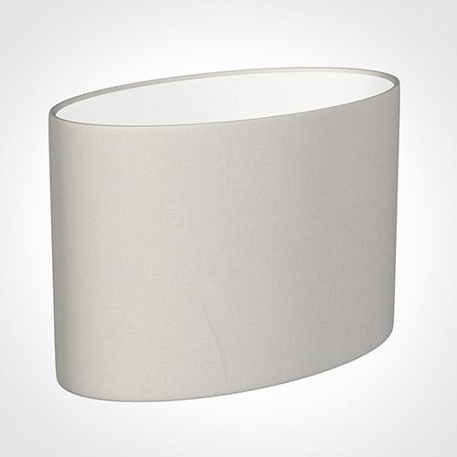 35cm Straight Oval Shade in Off White Waterford Linen