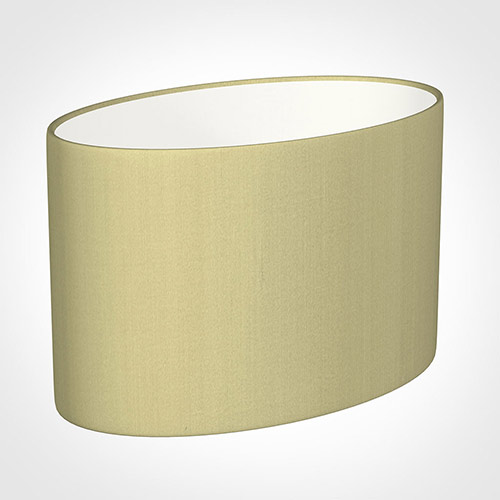 45cm Straight Oval Shade in Wheat Faux Silk