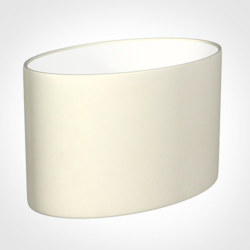 45cm Straight Oval Shade in Cream Satin