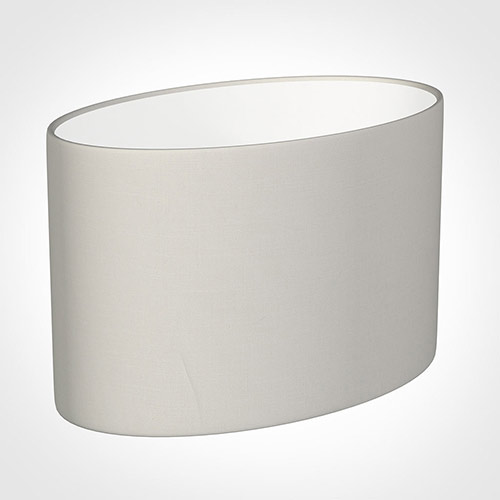 45cm Straight Oval Shade in Off White Waterford Linen
