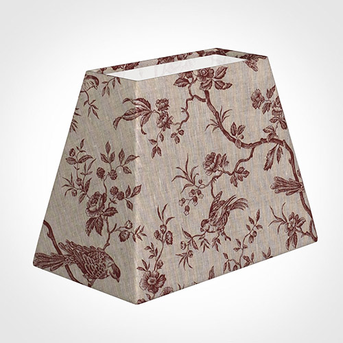 36cm Sloped Rectangle Shade in Red Isabelle
