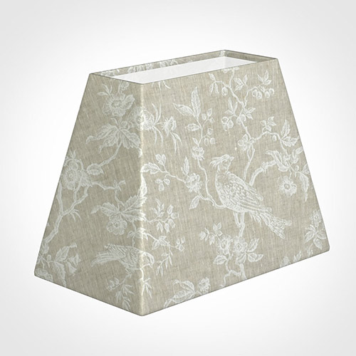 36cm Sloped Rectangle Shade in White Isabelle