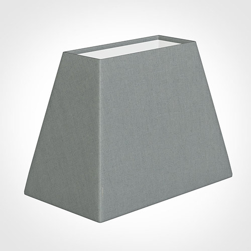 36cm Sloped Rectangle Shade in Blue Waterford Linen