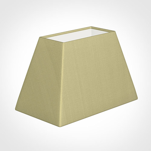 46cm Sloped Rectangle Shade in Wheat Faux Silk