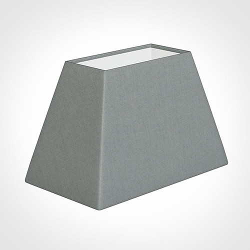 46cm Sloped Rectangle Shade in Blue Waterford Linen