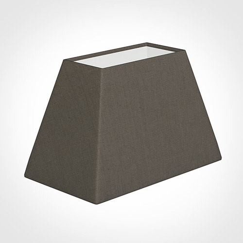 46cm Sloped Rectangle Shade in Mouse Waterford Linen