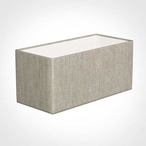 35cm Straight Rectangle Shade in Natural Isabelle