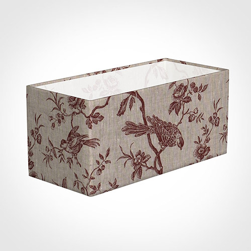 35cm Straight Rectangle Shade in Red Isabelle