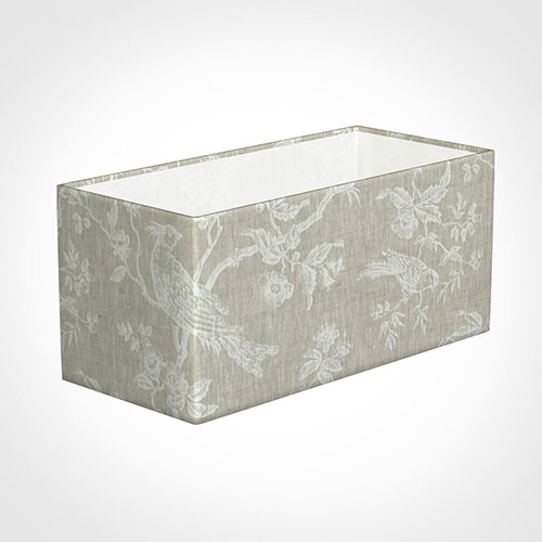 35cm Straight Rectangle Shade in White Isabelle