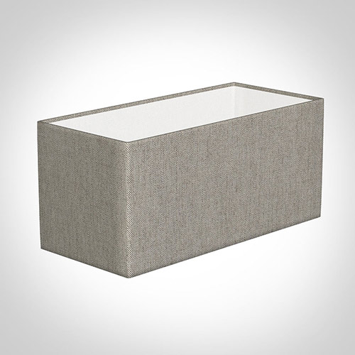 35cm Straight Rectangle in Limestone Herringbone Lovat Tweed