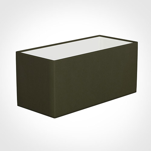 35cm Straight Rectangle Shade in Laurel Satin