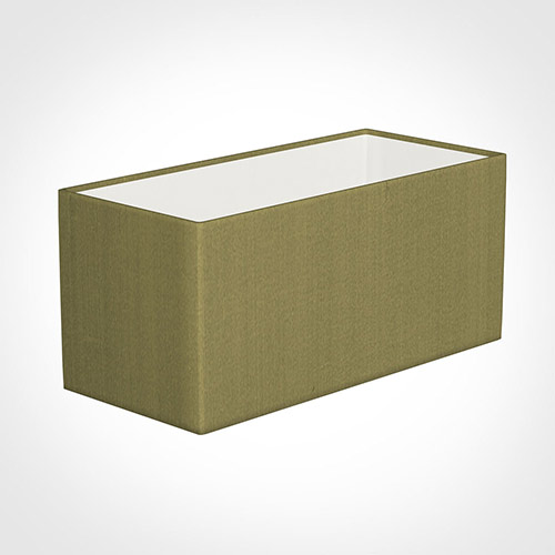 35cm Straight Rectangle Shade in Antique Gold Silk
