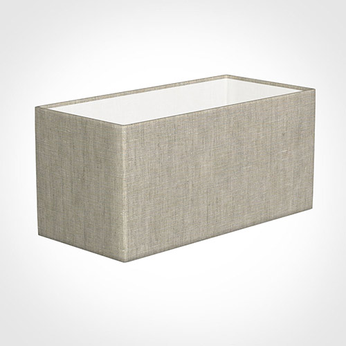 40cm Straight Rectangle Shade in Natural Isabelle