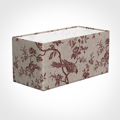 40cm Straight Rectangle Shade in Red Isabelle