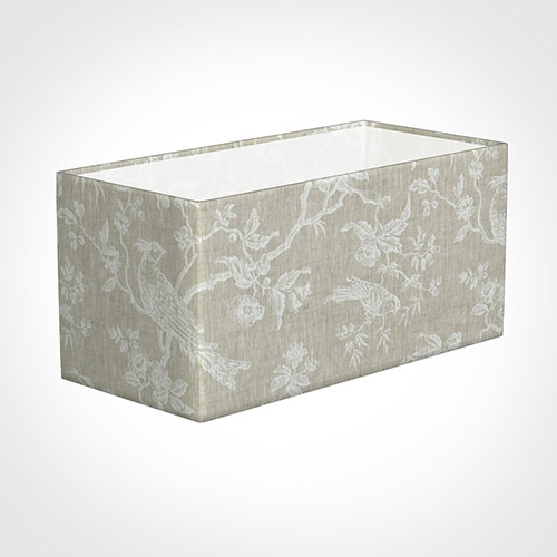 40cm Straight Rectangle Shade in White Isabelle