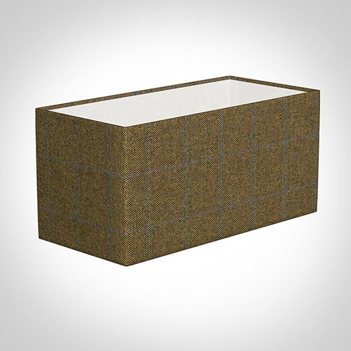 40cm Straight Rectangle in Angus Check Lovat Wool