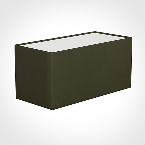 40cm Straight Rectangle Shade in Laurel Satin