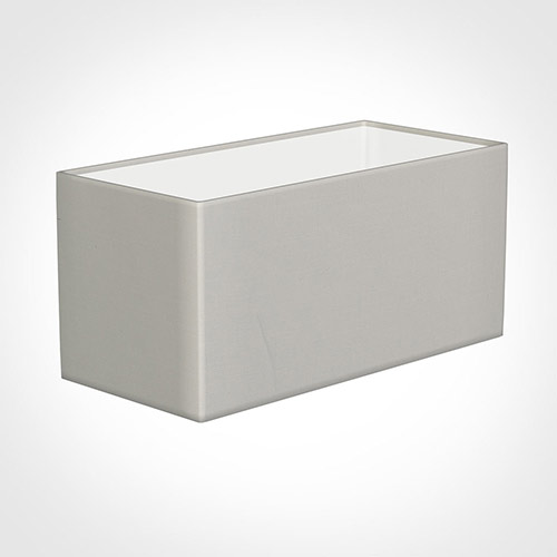 40cm Straight Rectangle Shade in Off White Waterford Linen