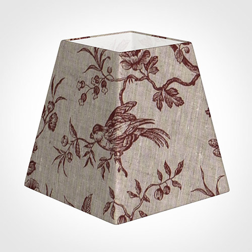 15cm Sloped Square Shade in Red Isabelle