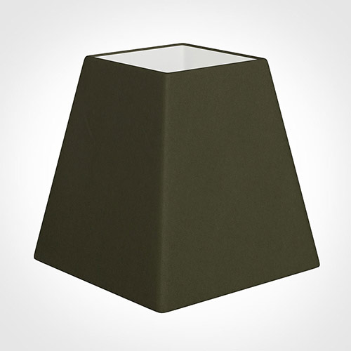15cm Sloped Square Shade in Laurel Satin