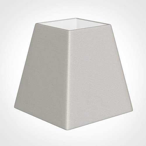 15cm Sloped Square Shade in Off White Waterford Linen