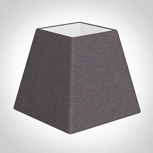 20cm Sloped Square in Heather Herringbone Lovat Tweed