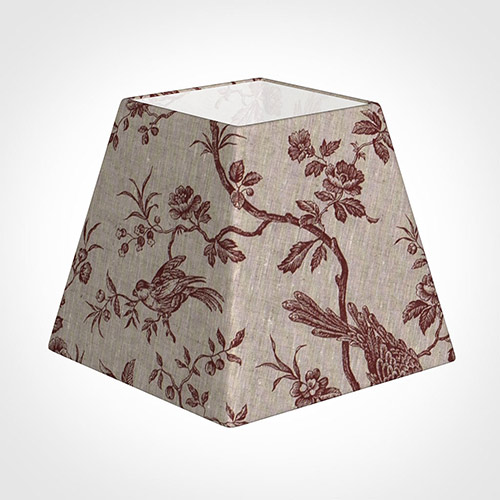 25cm Sloped Square Shade in Red Isabelle