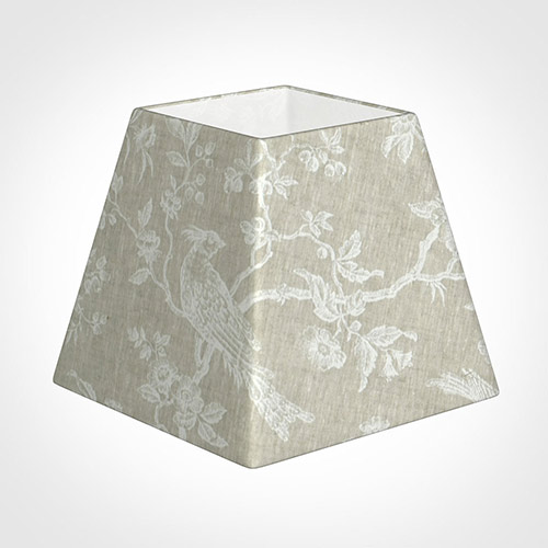 25cm Sloped Square Shade in White Isabelle