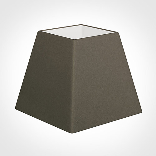 25cm Sloped Square Shade in Bark Satin