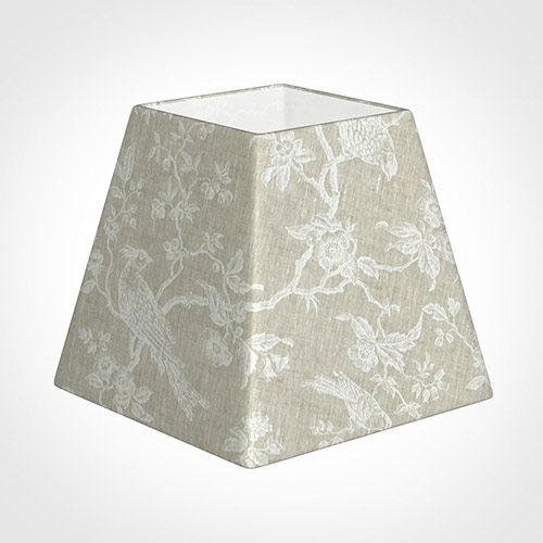 30cm Sloped Square Shade in White Isabelle