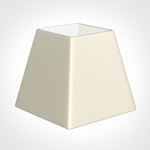 30cm Sloped Square Shade in Cream Satin