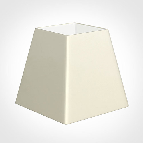 40cm Sloped Square Shade in Cream Satin