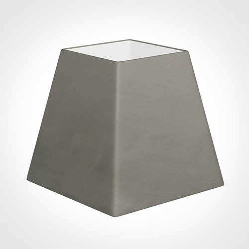 40cm Sloped Square Shade in Pewter Satin