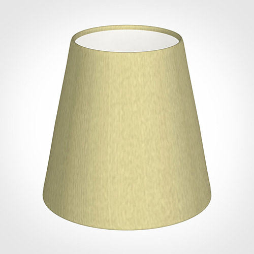 Tapered Candle Shade in Wheat Faux Silk