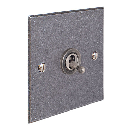 1 Gang Steel Dolly Switch Polished Bevelled Plate