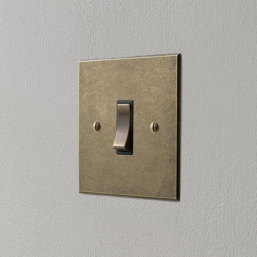 Double Pole Isolator Brass Bevelled 