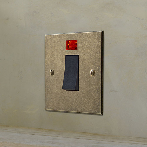 45amp Cooker Switch Steel Bevelled