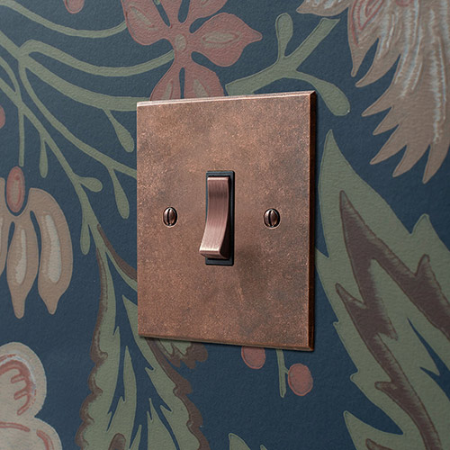 1 Gang Heritage Copper Grid Switch