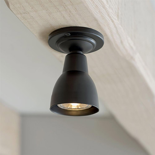 Edgeware Flush Mount Ceiling Light in Matt Black