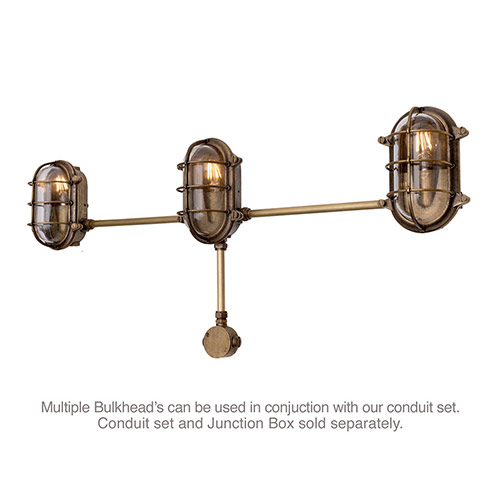 Bulkhead lights with conduit