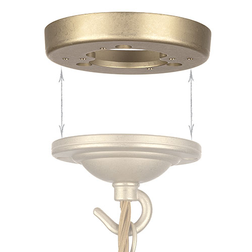Georgian Lighting Pattress in Burnished Brass