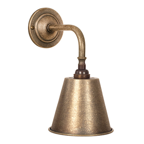 Dulwich Wall Light in Antiqued Brass
