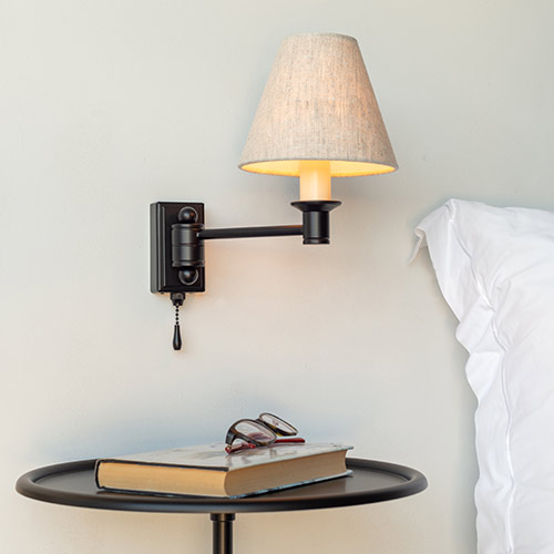 Hanson Library Wall Light with Pull Cord