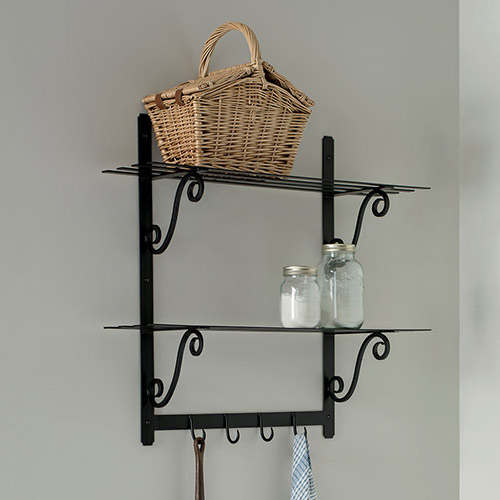 Hitcham Shelves in matt black