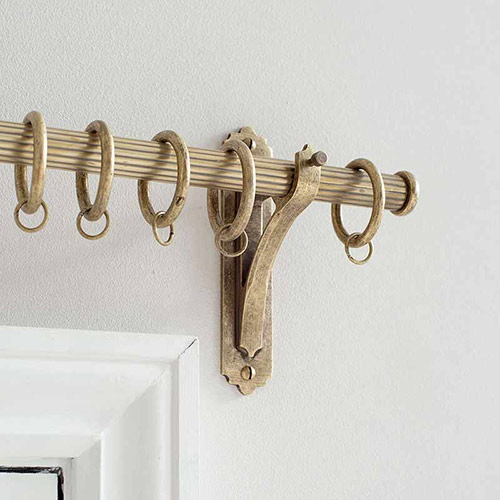 19mm Brett Standard Bracket in Antiqued Brass